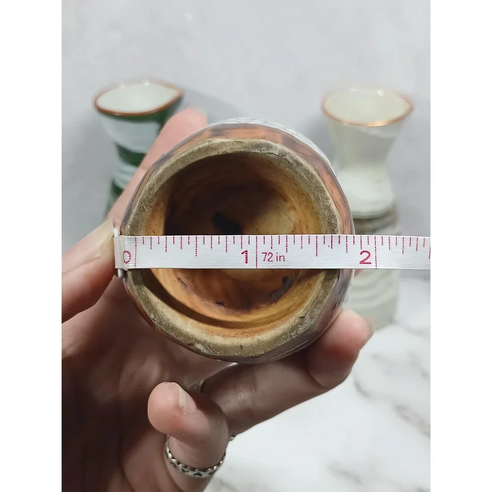 Vintage Japanese Porcelain Sake Bottle Set – Hand-Glazed Crackle & Brush Finish